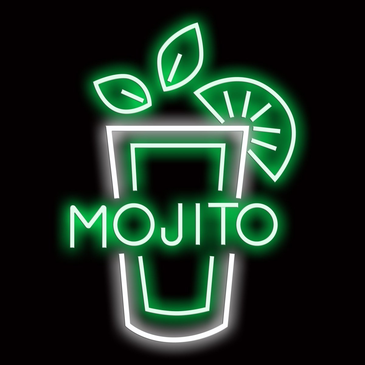 Personalised LED Neon Sign MOJITOS - madaboutneon