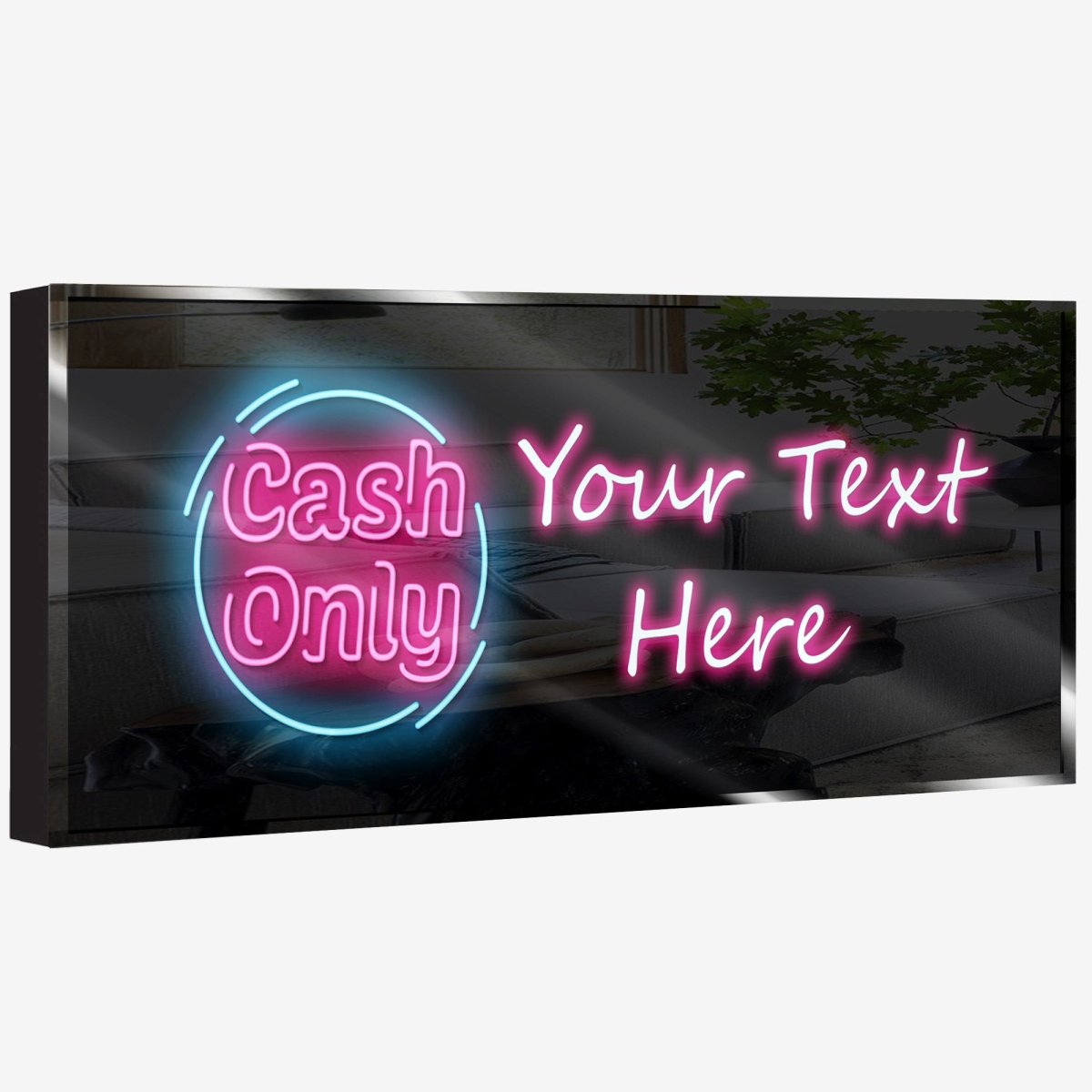 Personalized Neon Sign Cash Only - madaboutneon