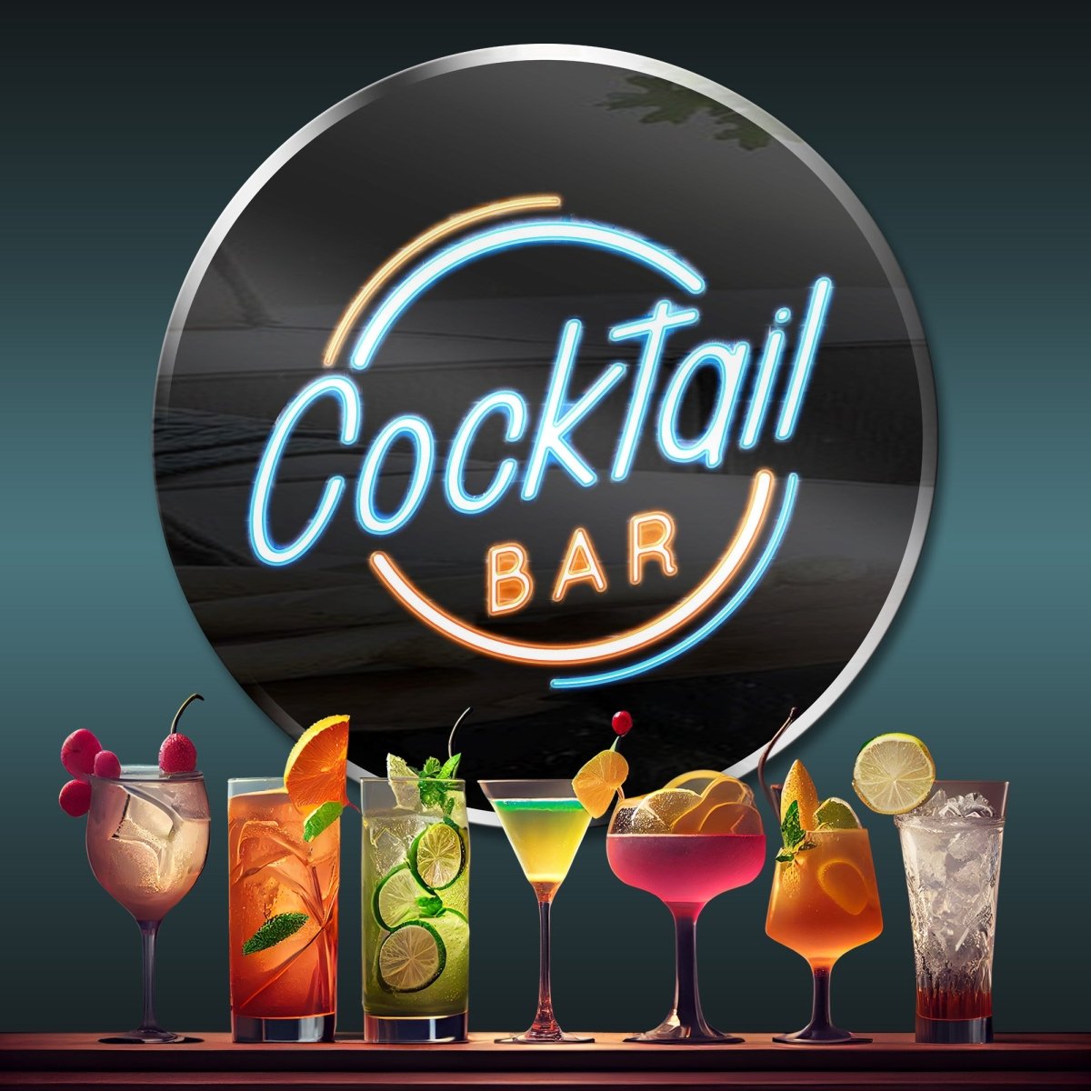 Personalized Neon Sign Cocktail Bar 19 - madaboutneon