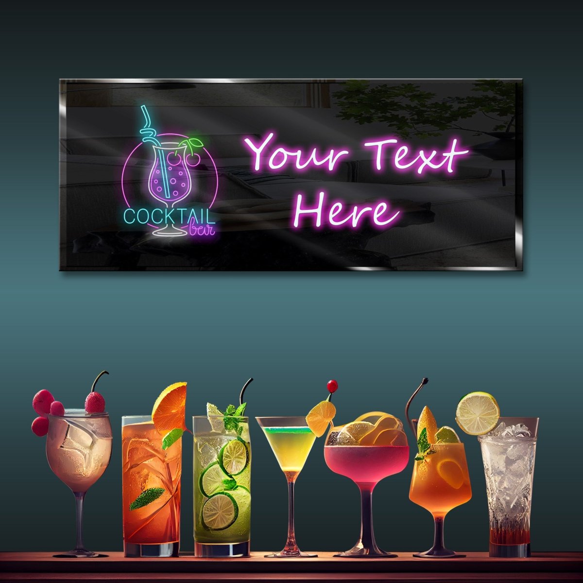 Personalized Neon Sign Cocktail Bar 7 - madaboutneon