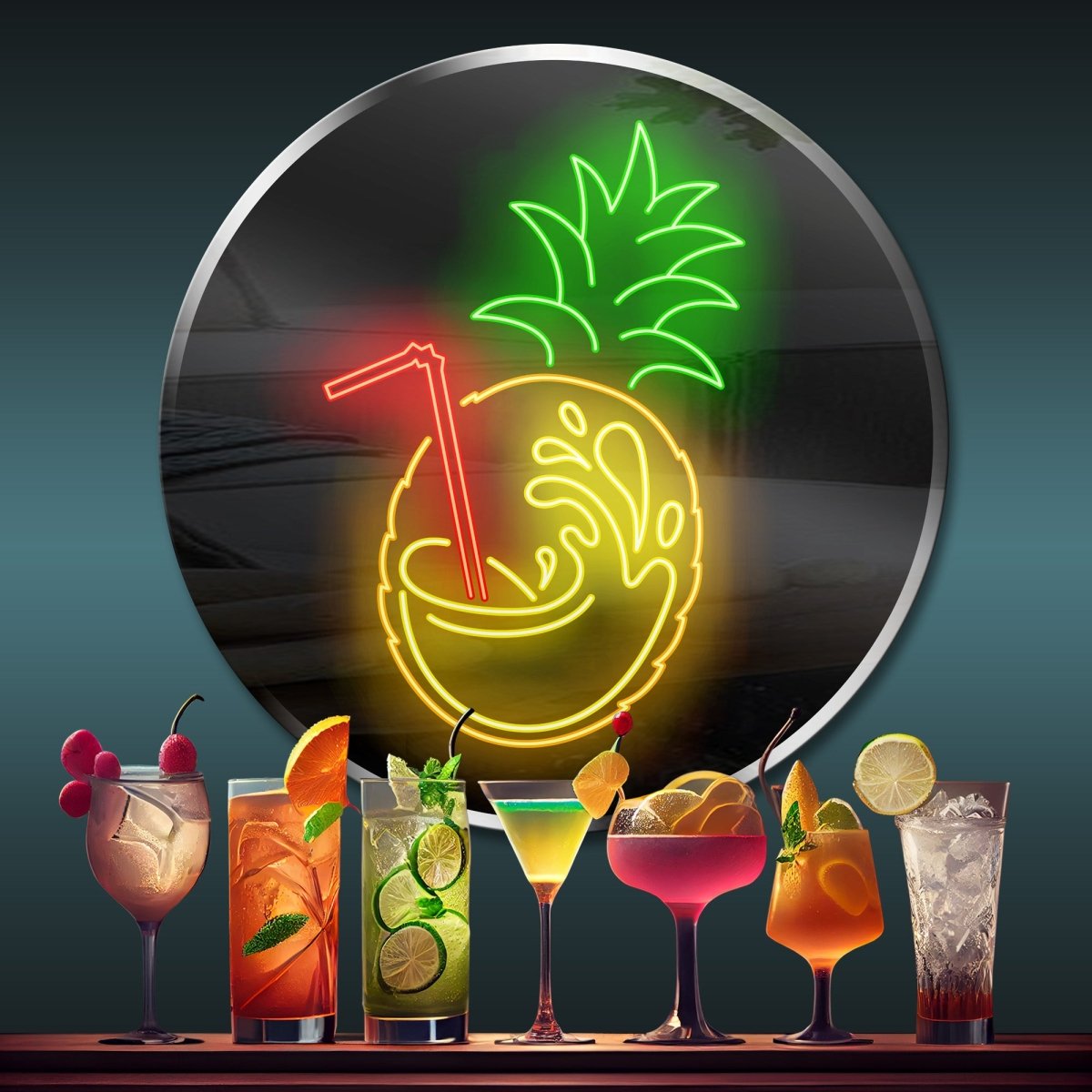 Personalized Neon Sign Coconut Cocktail - madaboutneon