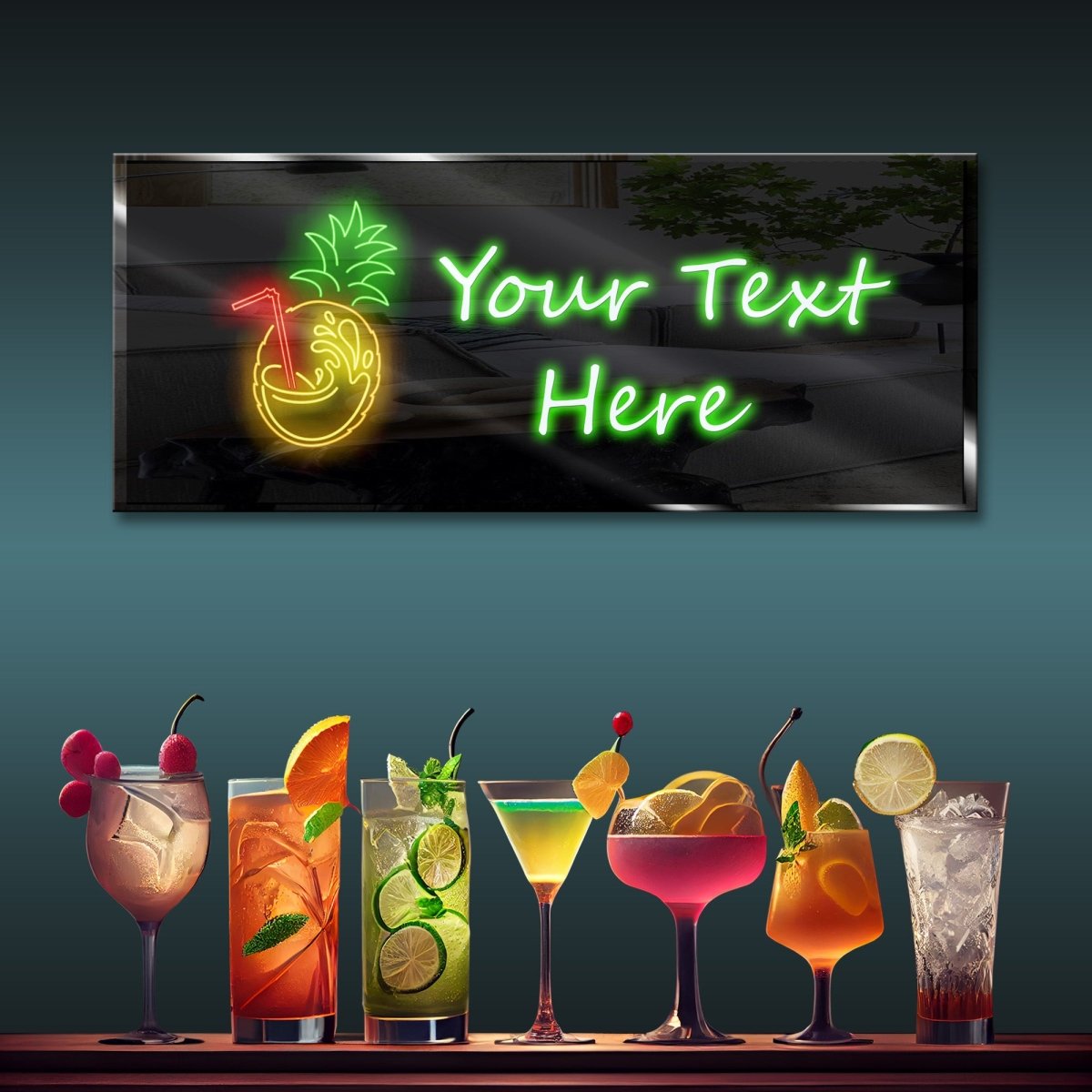 Personalized Neon Sign Coconut Cocktail - madaboutneon