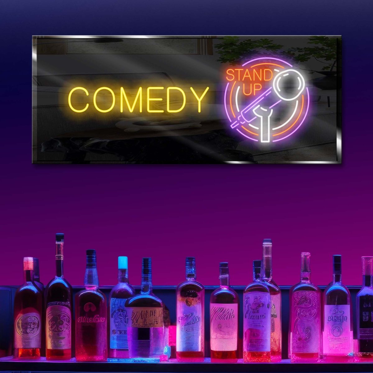 Personalized Neon Sign Comedy Stand Up - madaboutneon