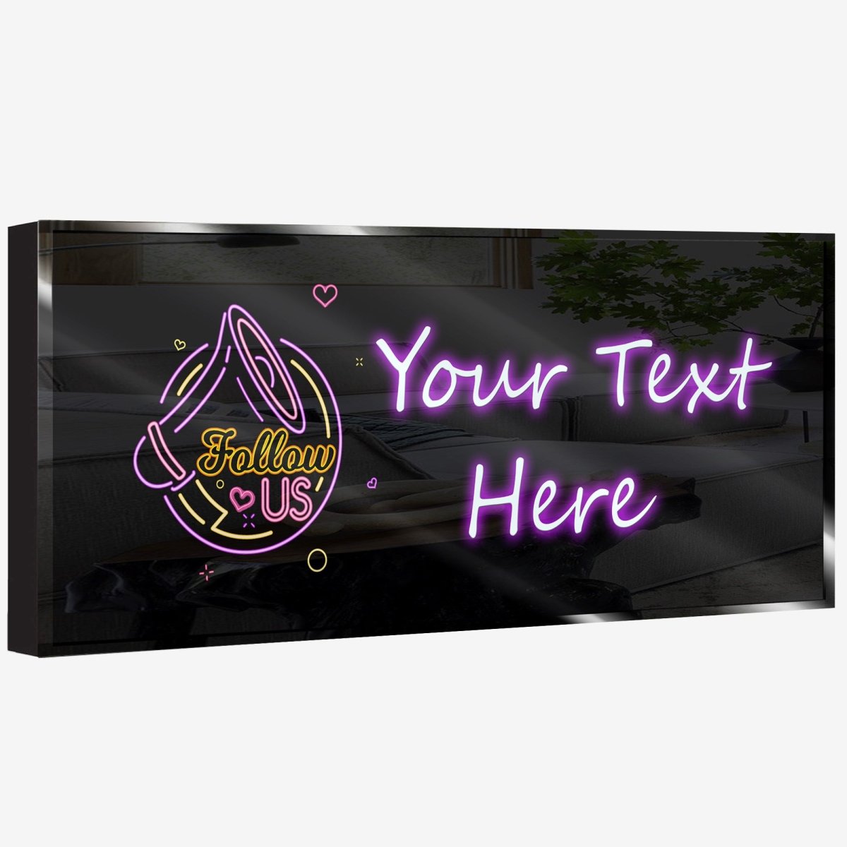 Personalized Neon Sign Follow Us - madaboutneon