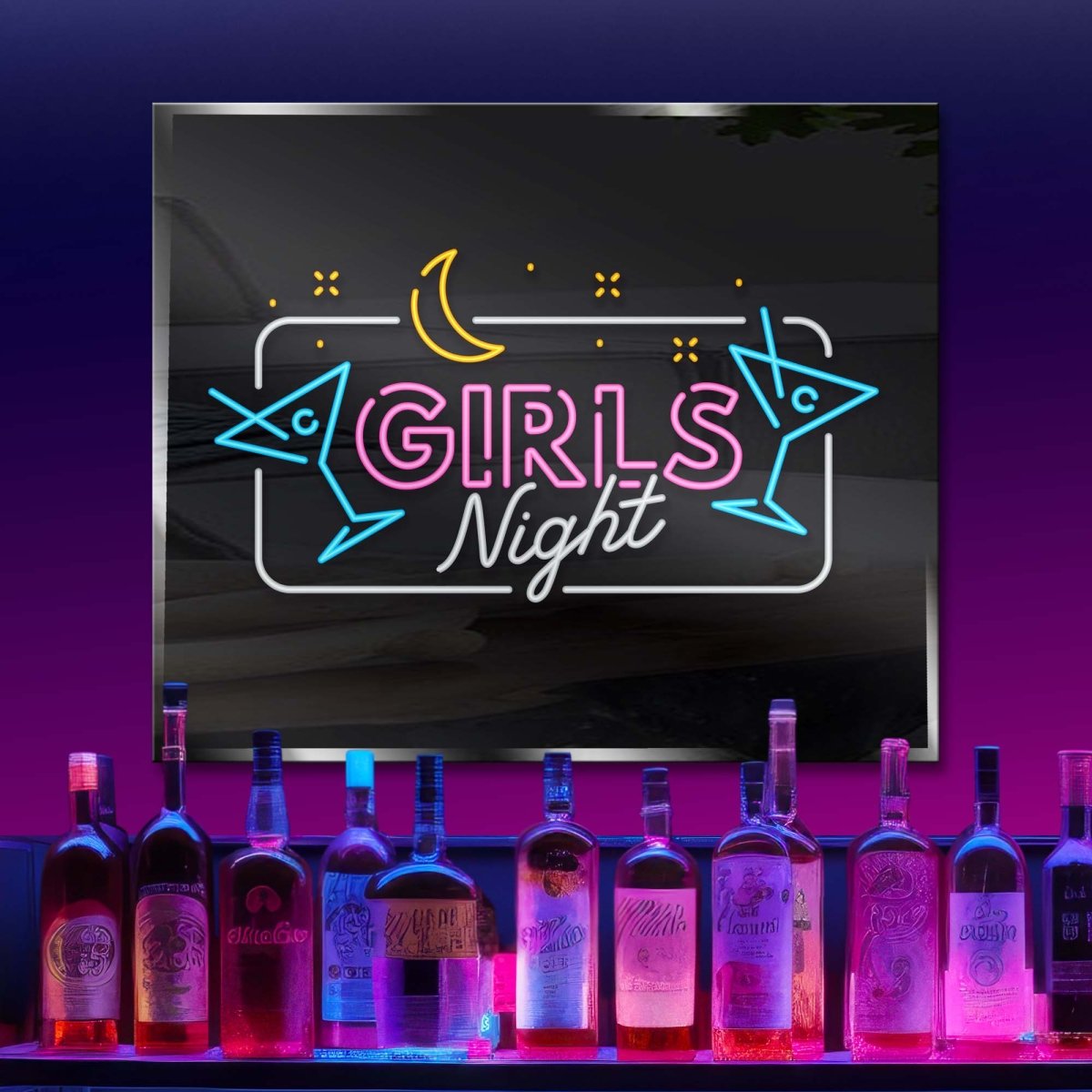 Personalized Neon Sign Girls Night 56 - madaboutneon