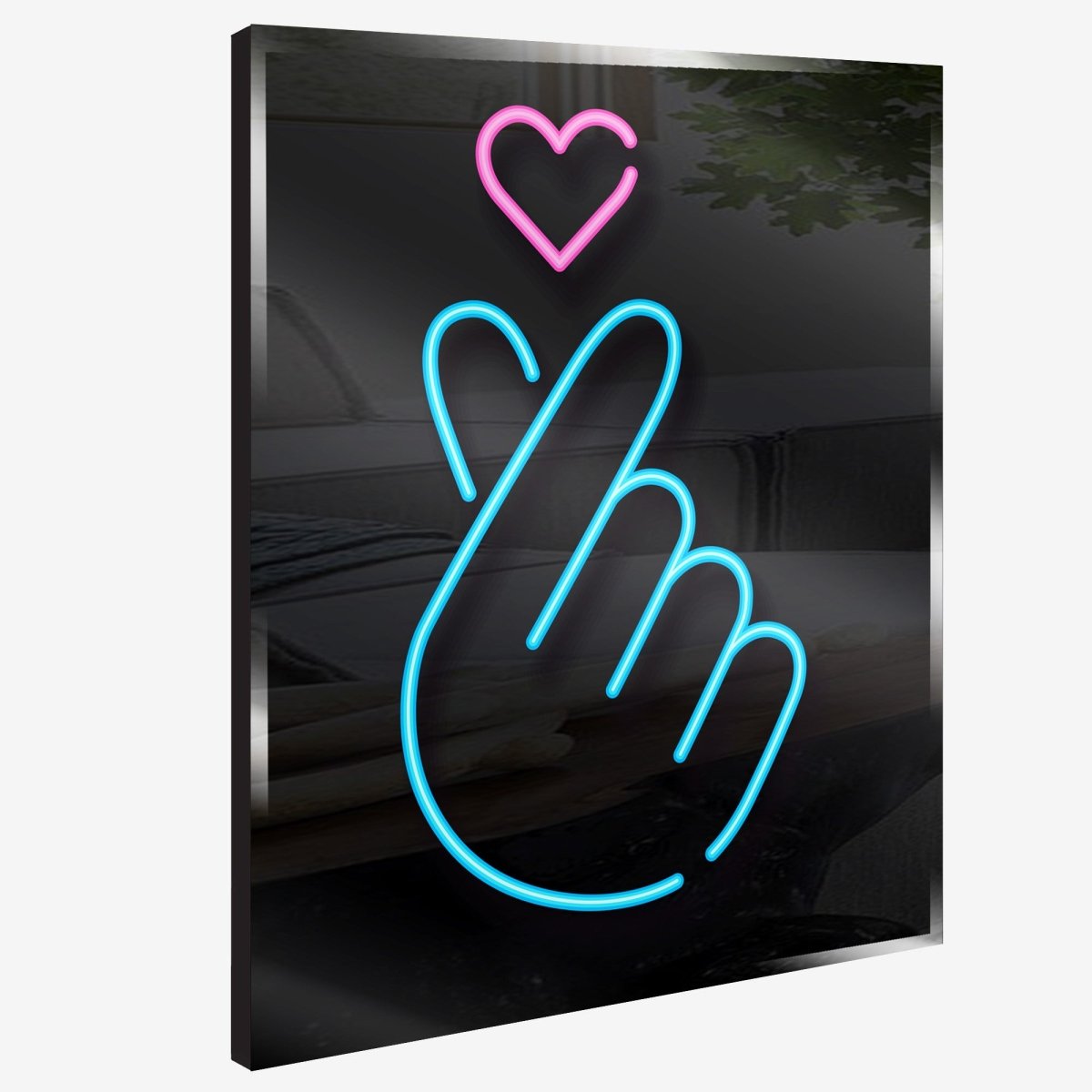 Personalized Neon Sign Hand Heart - madaboutneon