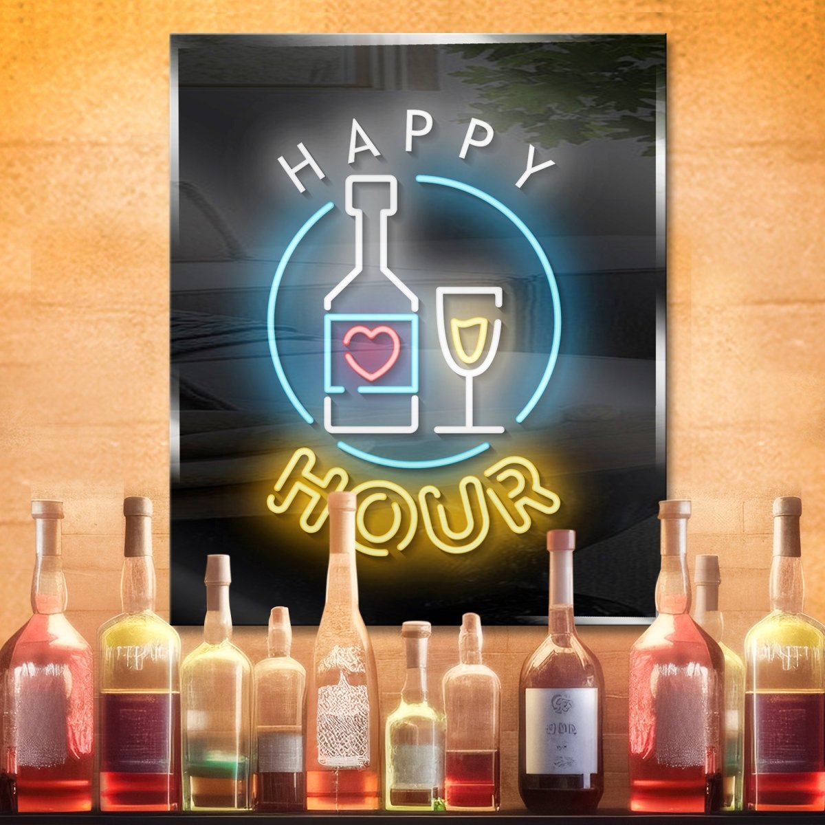 Personalized Neon Sign Happy Hour - madaboutneon