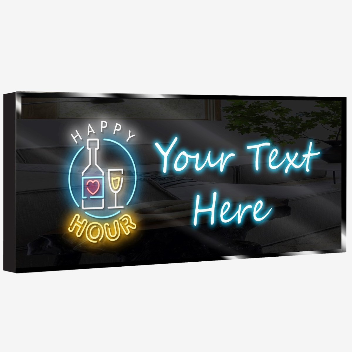 Personalized Neon Sign Happy Hour - madaboutneon