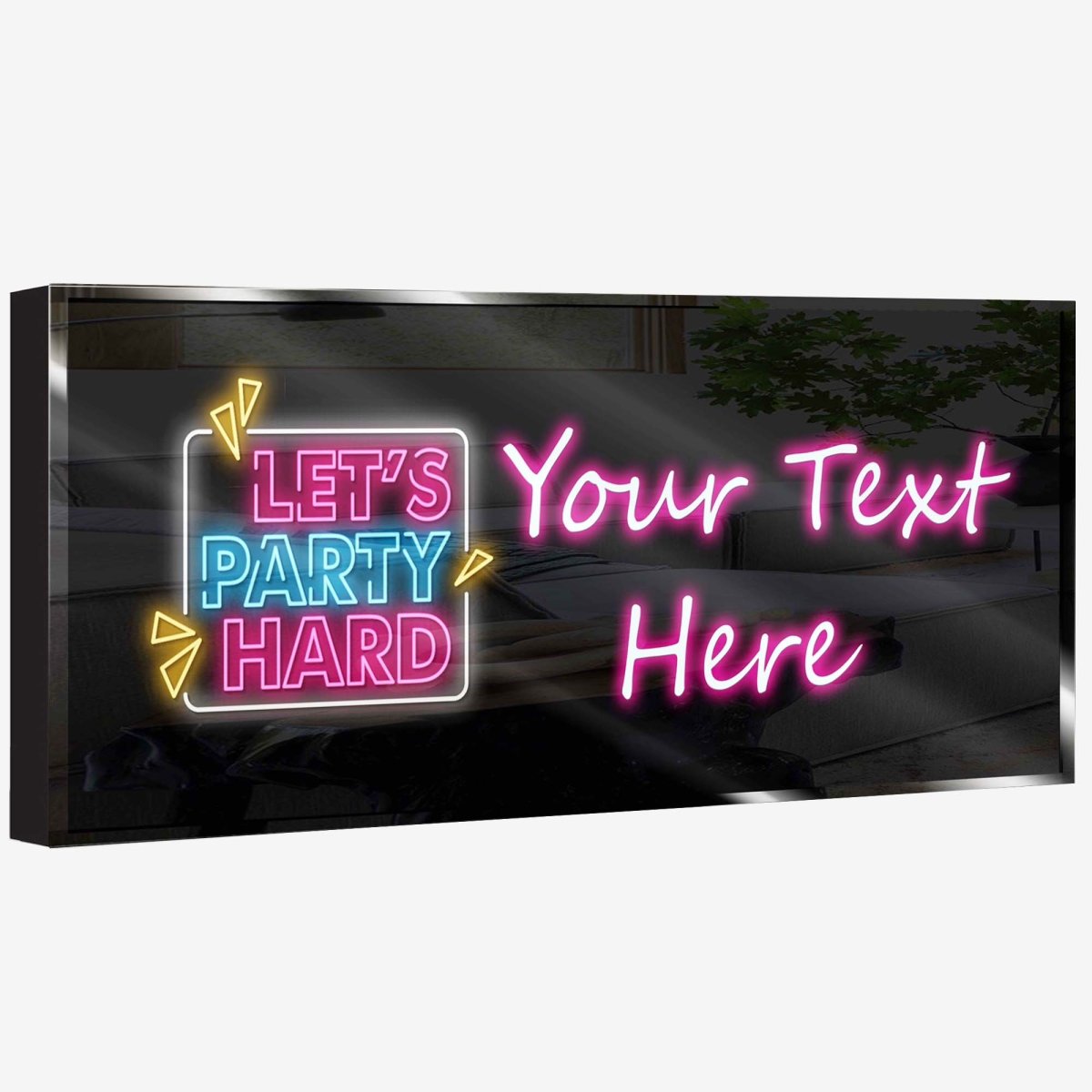 Personalized Neon Sign Let's Party Hard - madaboutneon