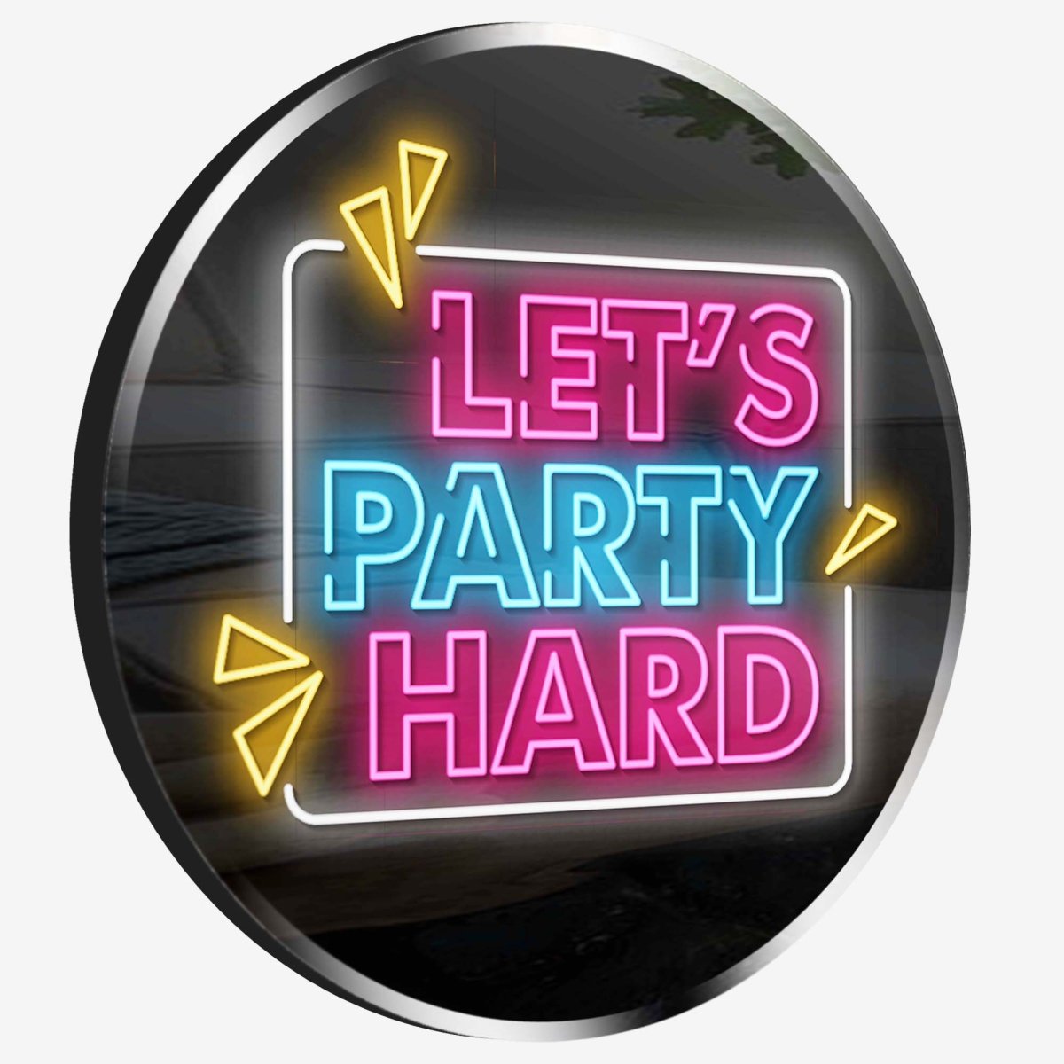 Personalized Neon Sign Let's Party Hard - madaboutneon