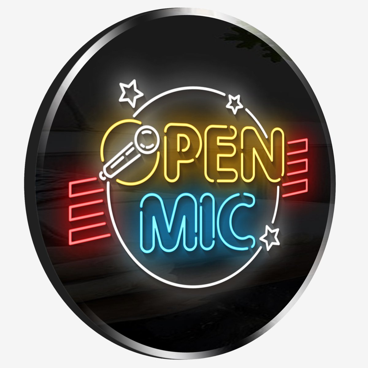 Personalized Neon Sign Open Mic - madaboutneon