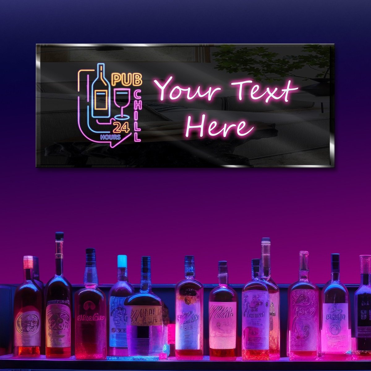 Personalized Neon Sign Pub Chill - madaboutneon