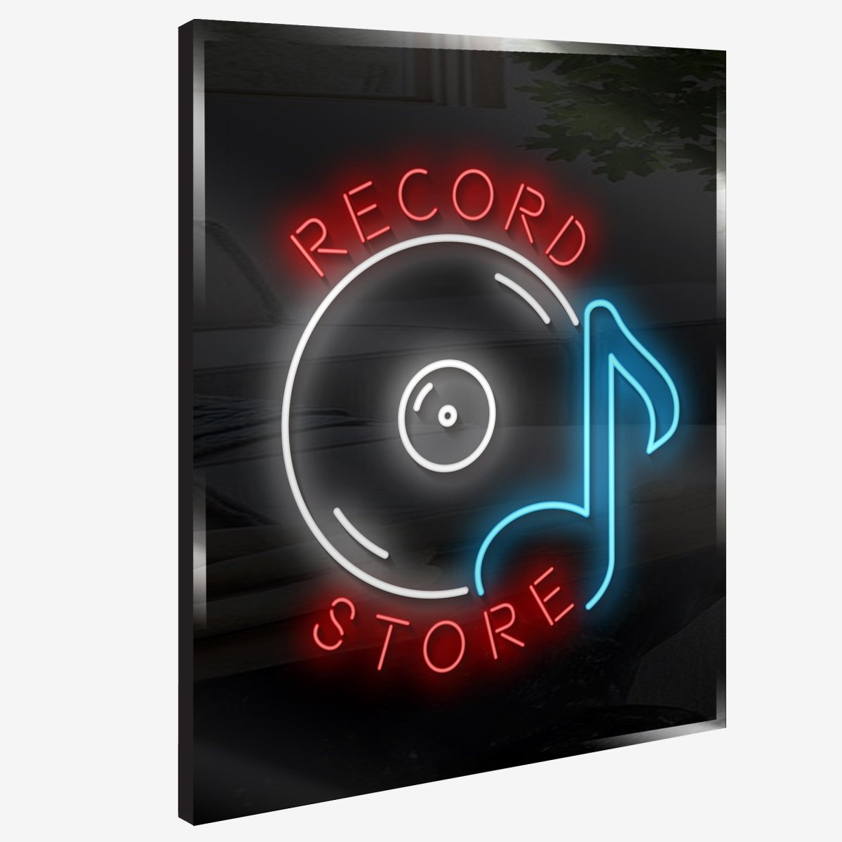 Personalized Neon Sign Record Store - madaboutneon