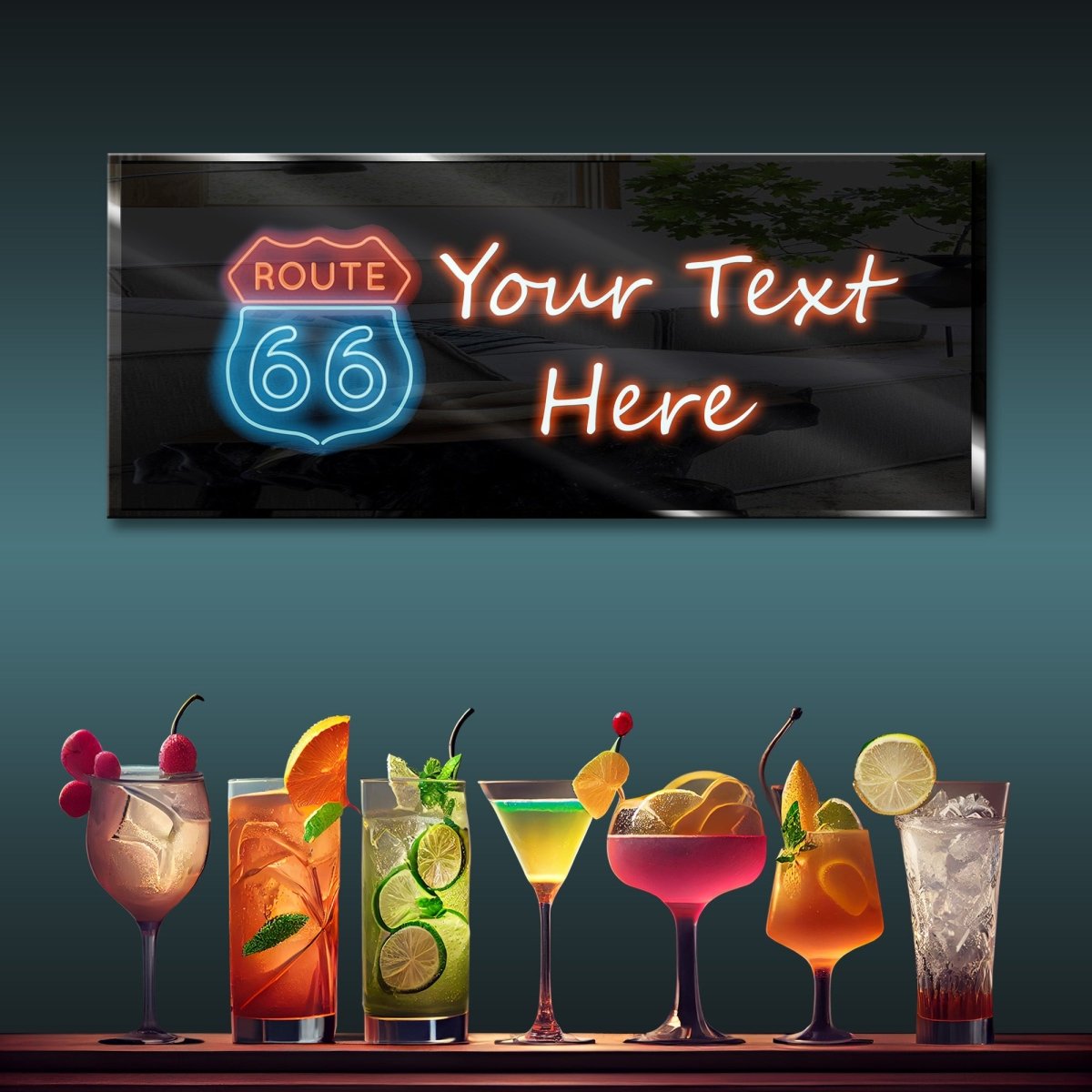 Personalized Neon Sign Route 66 - madaboutneon